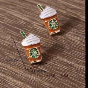 Frap Coffee Stud Earrings